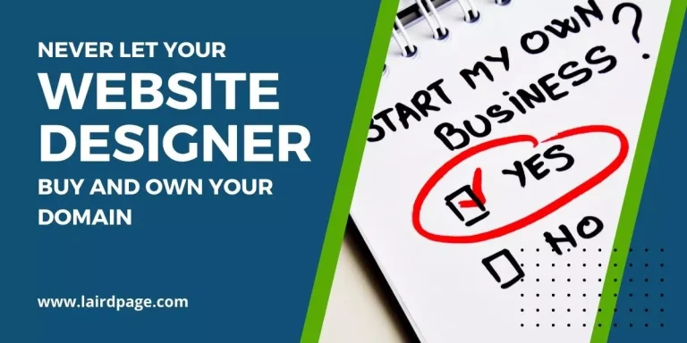 Don’t Let Your Web Designer Buy and Own Your Domain