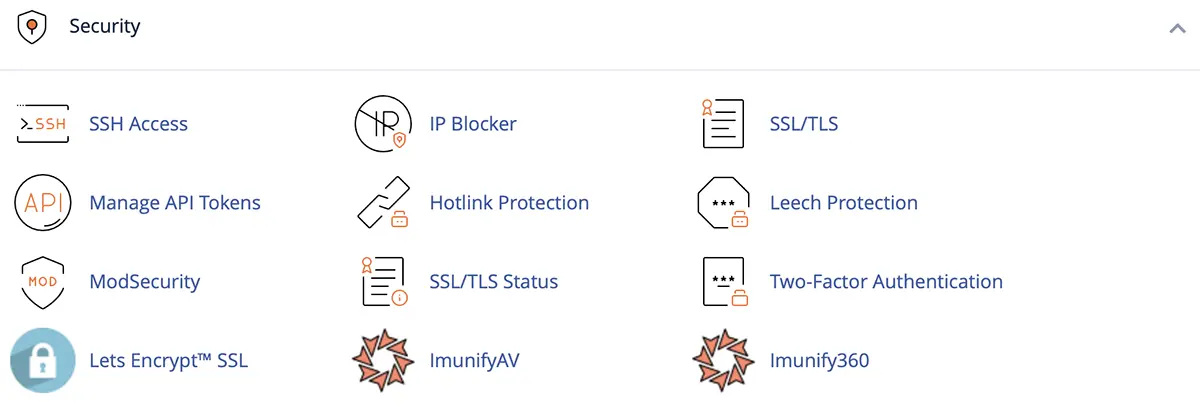 Chemicloud cPanel Security Features